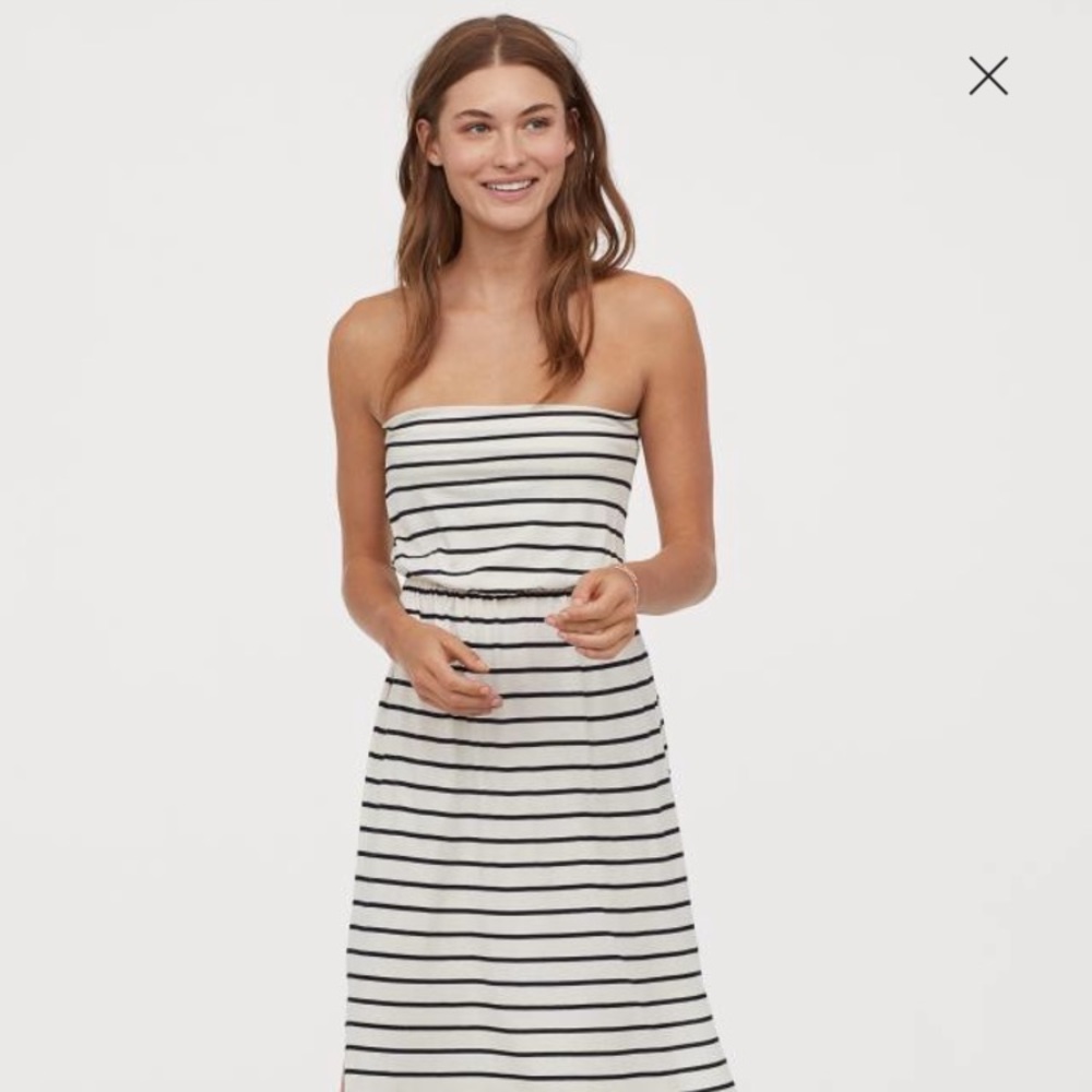 H&M Striped Maxi Dress